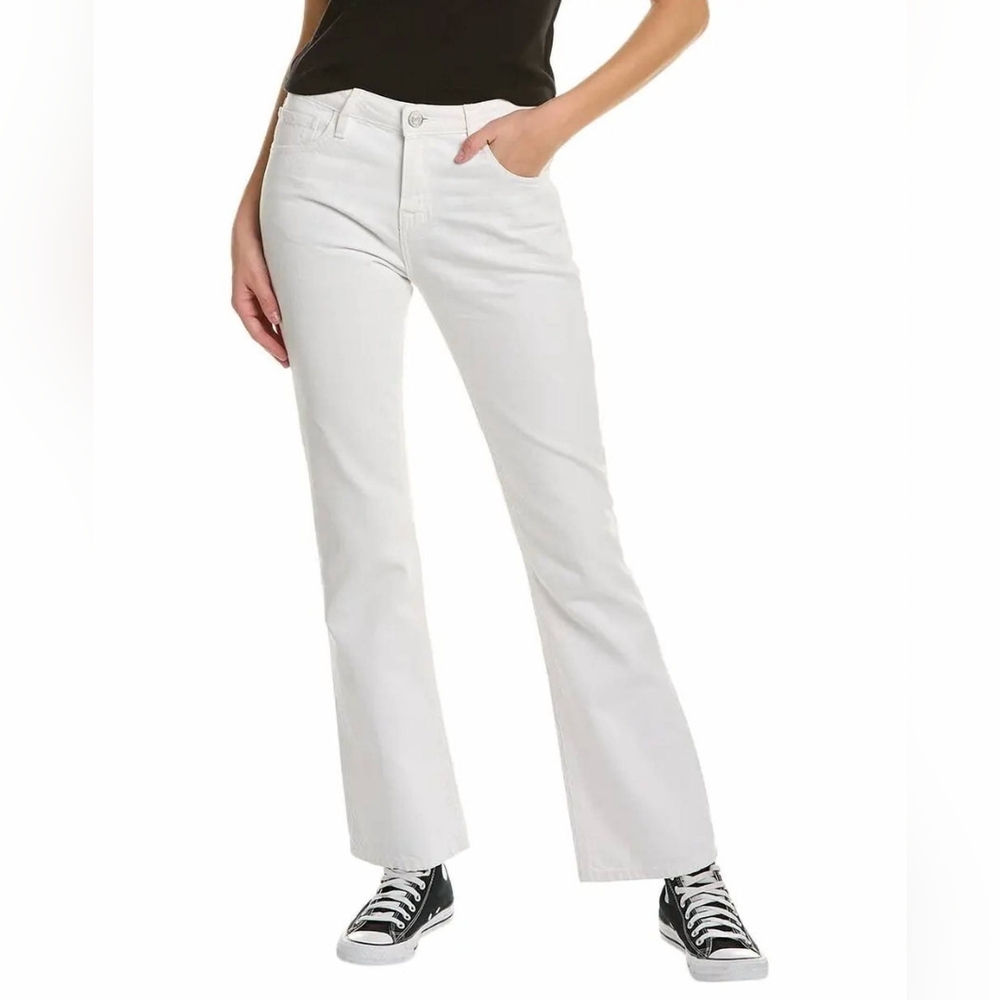 NWT Frame Women's White The Low Boot Jeans Size 32
